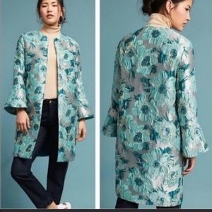 Seen worn kept metallic jacquard jacket Sz 12